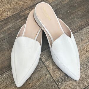 Cole Haan Women's White Pointed-Toe Mules
